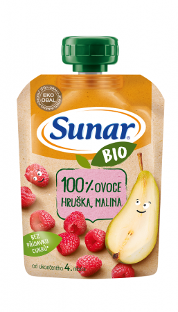 SUNAR SUNAR BIO Kapsička hruška, malina 100 g