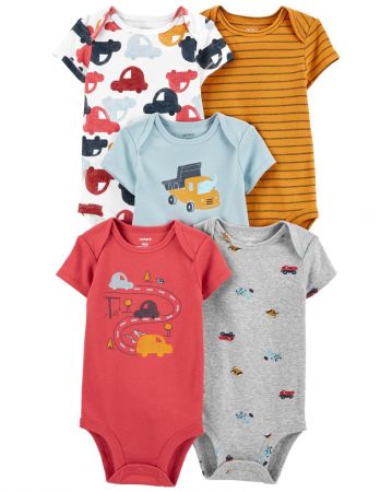 CARTERS CARTER'S Body krátký rukáv Cars kluk 5ks 12m