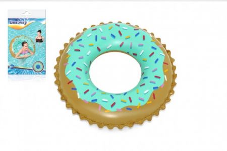 Teddies Kruh Sweet Donut nafukovací průměr 91cm v sáčku 10+