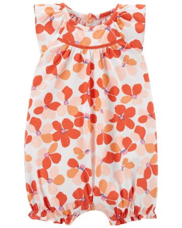 CARTERS CARTER'S Overal letní Orange Floral dívka 6m