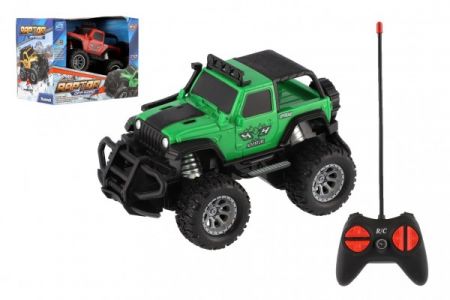 Teddies Auto RC Off-Road terénní plast 14cm na baterie 27MHz 2 barvy v krabičce 16x12x10cm