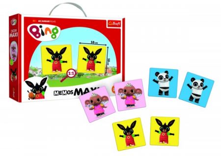Trefl Pexeso Maxi  Králíček Bing 24 kusů společenská hra v krabici 37x29x6cm 24m+