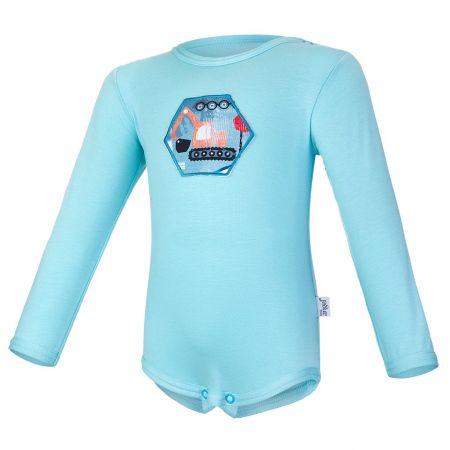 LITTLEANGEL LITTLE ANGEL Body tenké DR nášivka Outlast® 68 mentolová/bagr