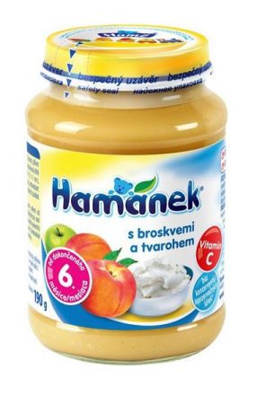 HAMANEK HAMÁNEK S broskvemi a tvarohem 190 g