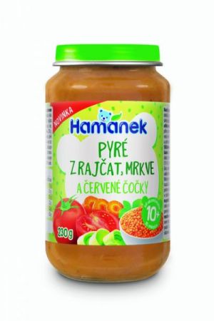 HAMANEK HAMÁNEK Pyré z rajčat, mrkve a červené čočky 230 g
