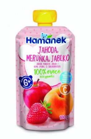 HAMANEK HAMÁNEK Jahoda, meruňka, jablko 100 g