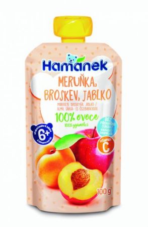 HAMANEK HAMÁNEK Broskev, meruňka, jablko 100 g