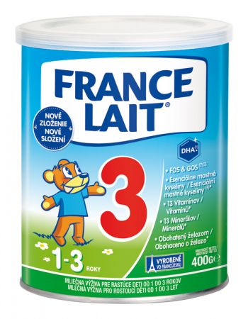 FRANCE FRANCE LAIT 1 až 3 roky na podporu růstu (400g) - kojenecké mléko