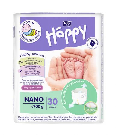 BELLAHAPPY BELLA HAPPY Pleny jendorázové Nano (do 0,7 kg) 30 ks