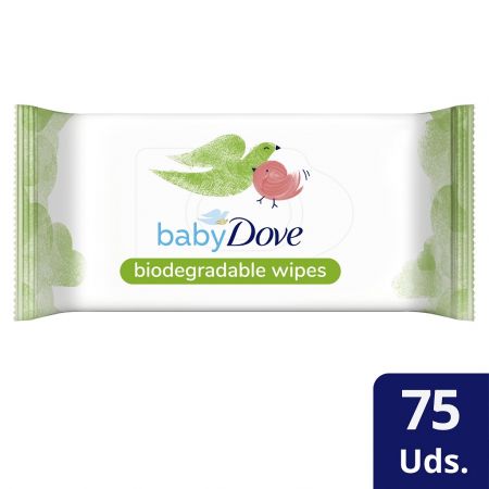 BABYDOVE BABY DOVE Biodegradable (rozložitelné) vlhčené ubrousky 75 ks