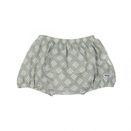 LODGER kraťásky BLOOMER TRIBE MUSLIN Silt Green vel. 80