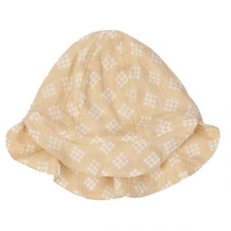 LODGER klobouček HATTER TRIBE MUSLIN Sand 6-12m