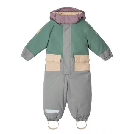 LEOKID zimní kombinéza COLOR BLOCK Green Shade vel. 9-12m (vel. 74)