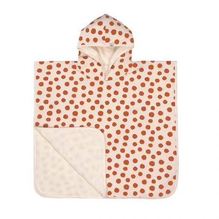 LÄSSIG pončo BEACH PONCHO Dots Powder Pink