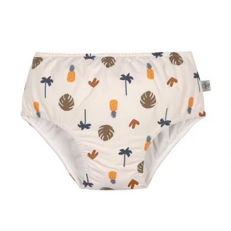 LÄSSIG plavky SWIM DIAPER BOYS Botanical Off White 13-18m