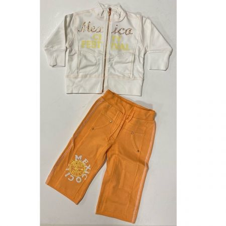 Ostatní DODIPETTO tepláková souprava Mexica/Bílá/Žlutá/Oranžová vel. XXL DOPRODEJ!