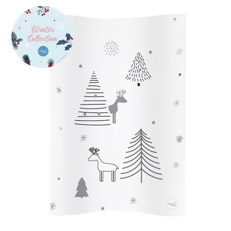 CEBA BABY přebalovací podložka DVOJHRANNÁ MĚKKÁ COSY 50x70cm Winter Collection Forest