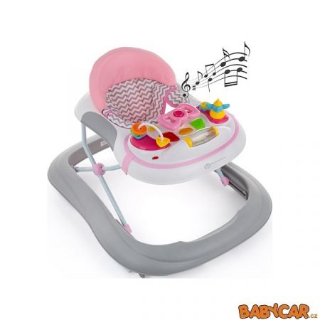 Petite&Mars Chodítko se zvukem Monty Chevron Pink