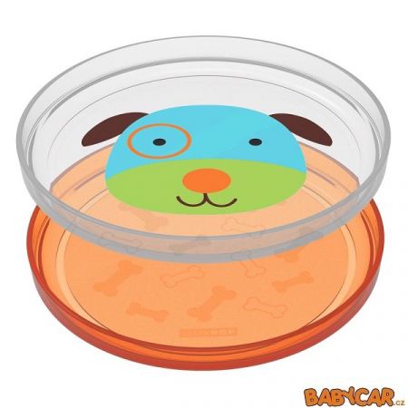 Skip Hop Zoo Talířky protiskluzové 2ks 6m+ 2020 Pejsek