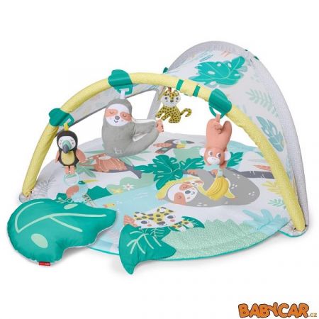 SKIP HOP deka na hraní s bílým šumem, tlukotem srdce TROPICAL PARADISE