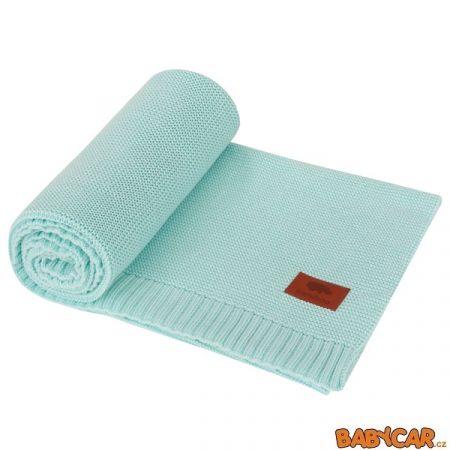 SAMIBOO pletená deka Hladká/Mint DOPRODEJ!