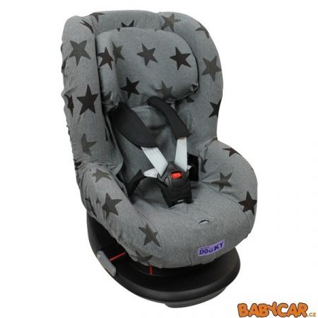 DOOKY potah na autosedačku SEAT COVER GROUP 1 Grey Stars