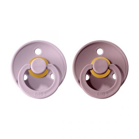 BIBS dudlíky z přírodního kaučuku COLOUR vel. 3 2ks Dusky Lilac/Heather