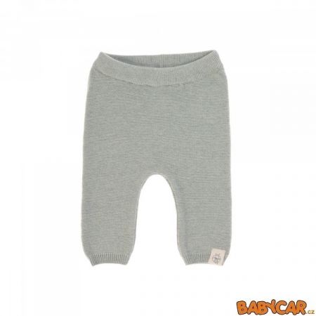 LÄSSIG kalhoty PANTS KNITTED Garden Explorer Aqua Grey 7-12m. DOPRODEJ!