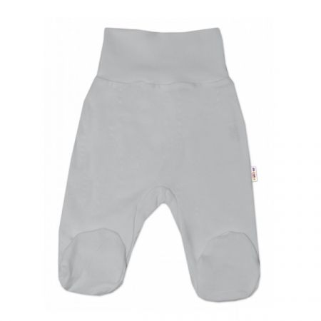 BABY NELLYS bavlněné polodupačky BASIC Šedá vel. 50