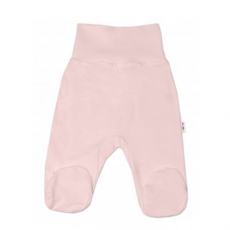BABY NELLYS bavlněné polodupačky BASIC Růžová vel. 62