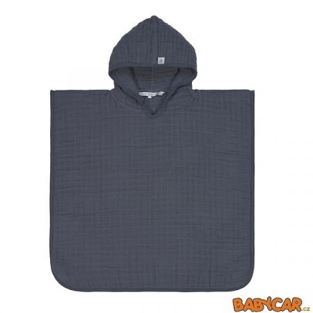 LÄSSIG pončo MUSLIN PONCHO Anthracite