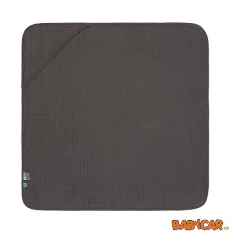 Lässig 4babies Muslin Hooded Towel anthracite