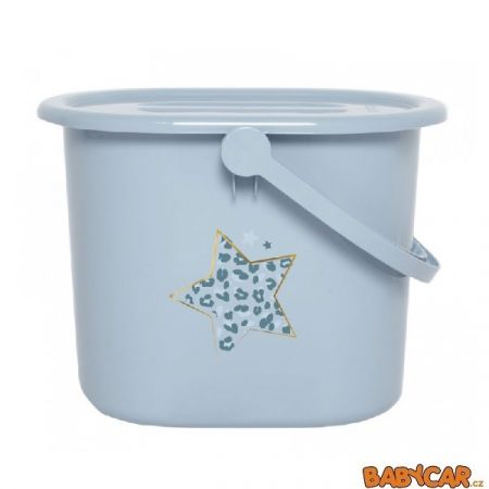 BÉBÉ-JOU kyblík na pleny s víkem Leopard Blue