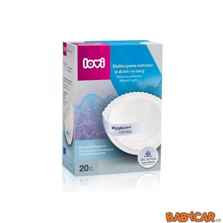 LOVI vložky do podprsenky DISCREET ELEGANCE 20ks Bílá