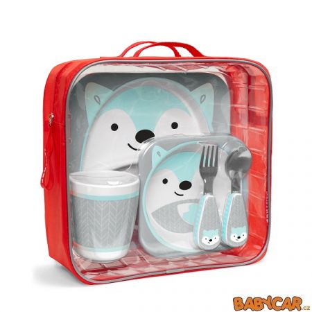 SKIP HOP jídelní dárkový set WINTER Polární Liška
