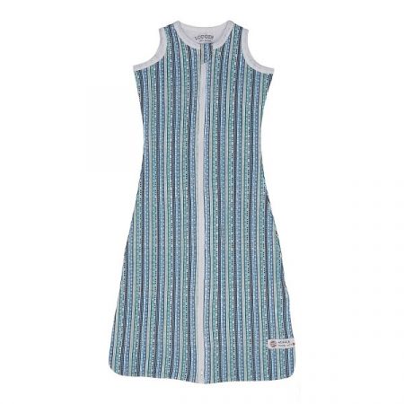 LODGER spací pytel HOPPER SLEEVELESS STRIPE XANDU Dusty Turquoise vel. 50/62