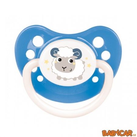 CANPOL BABIES latexový dudlík anatomický BUNNY & COMPANY 6-18m 1ks Modrá DOPRODEJ!