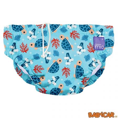 BAMBINO MIO koupací kalhotky SWIM NAPPY XL 12-15kg Turtle Bay