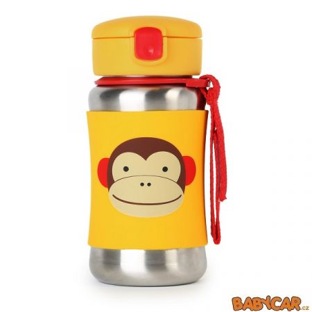 SKIP HOP nerezová láhev na vodu ZOO Opička