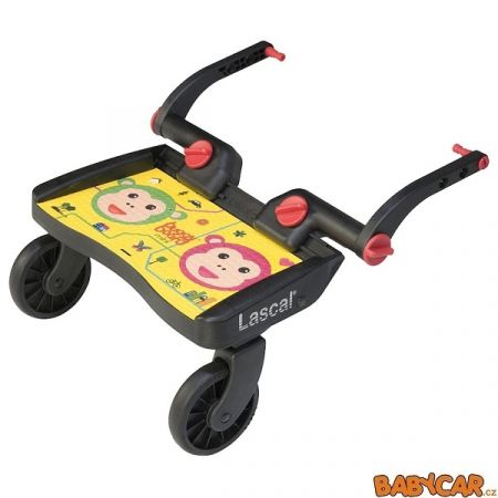 LASCAL stupátko za kočárek BUGGY BOARD MINI Monkey/Žlutá