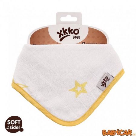 KIKKO bambusový slintáček/šátek XKKO®BMB Lemon Stars