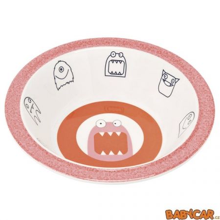LÄSSIG dětská mistička BOWL WITH SILICONE Little Monsters Mad Mabel