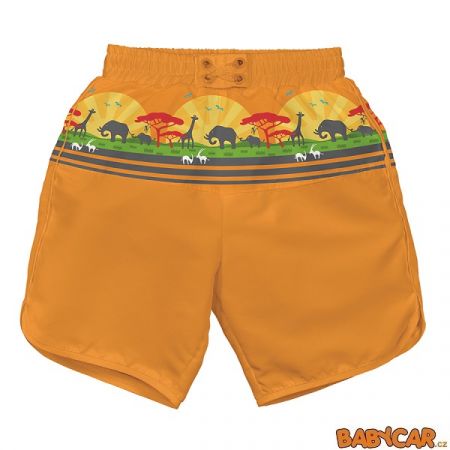 I PLAY plavky ULTIMATE SWIM DIAPER PANEL BOARD SHORTS vel. S Oranžová/Safari DOPRODEJ!