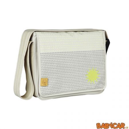LÄSSIG taška na rukojeť CASUAL MESSENGER BAG Dots Strokes Sand DOPRODEJ!