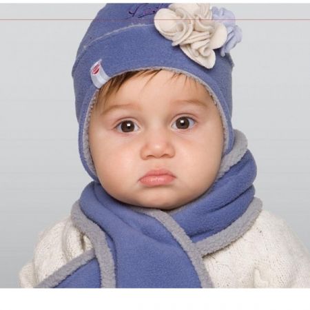 LODGER čepice HATTER FLEECE FLOWER Mountain 6-12m DOPRODEJ!