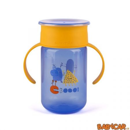 SUAVINÉX hrníček na učení BOOO 340ml Modrá