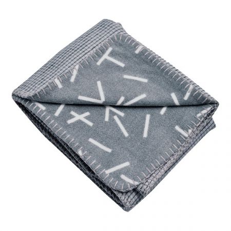 LODGER deka DREAMER FLANNEL/HONEYCOMB 75x100cm Carbon