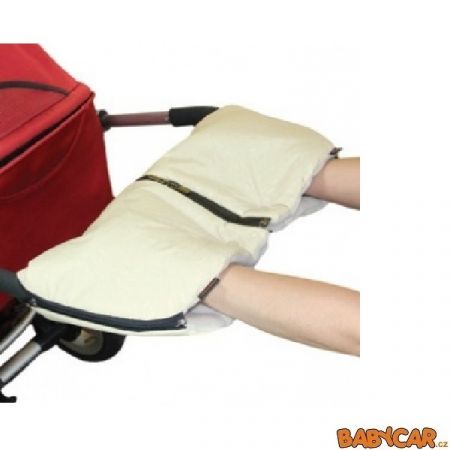 EMITEX rukávník ke kočárku DUO 2v1 DELUXE Béžová/Béžová DOPRODEJ!