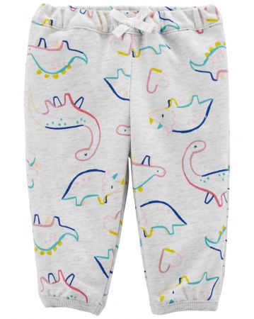 CARTERS CARTER'S Tepláky Grey Dino holka 6m