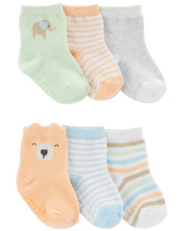CARTERS CARTER'S Ponožky Animals neutrál 6ks 3-12m